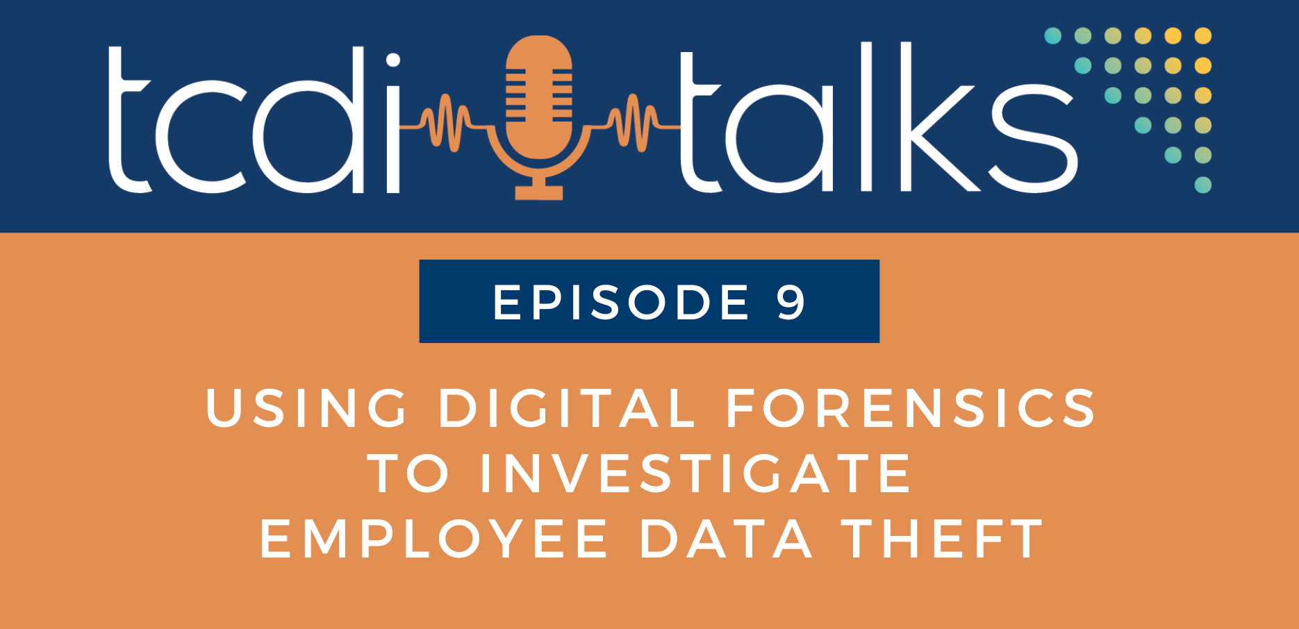 TCDI Talks Episode 9: Using Digital Forensics to Investigate Employee Data Theft