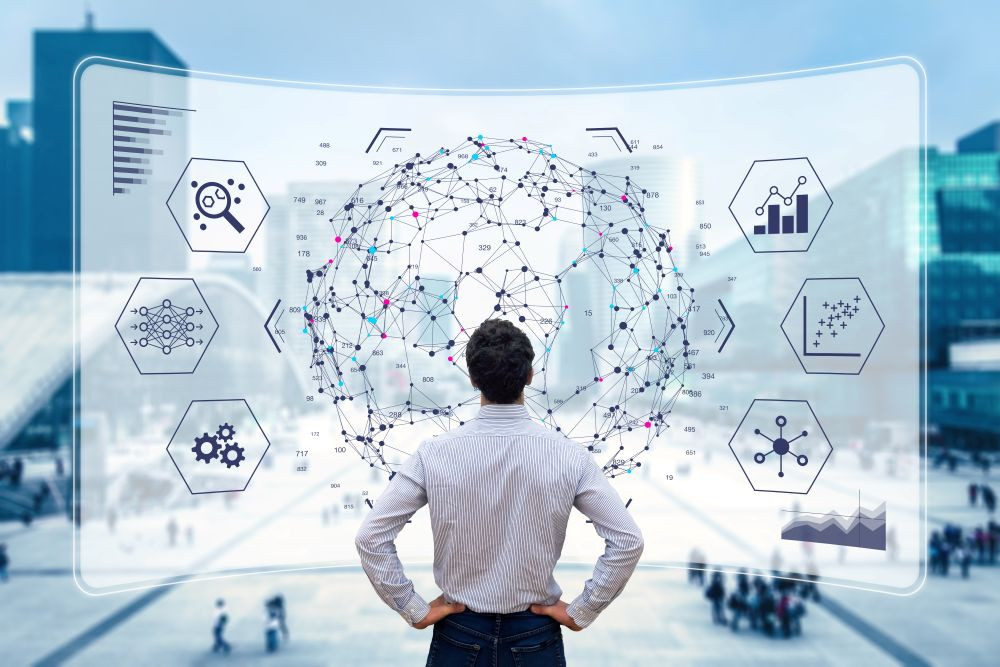 It's the Data; Data Quality; Man Staring at Data Dashboard